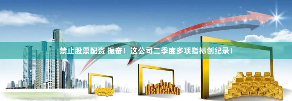 禁止股票配资 振奋！这公司二季度多项指标创纪录！