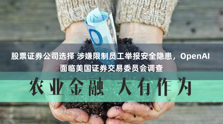 股票证券公司选择 涉嫌限制员工举报安全隐患，OpenAI 面临美国证券交易委员会调查